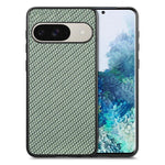 Cover posteriore in pelle con texture in fibra di carbonio, For Google Pixel 9 / 9 Pro, For Google Pixel 7a, For Google Pixel 6a, For Google Pixel 6 Pro