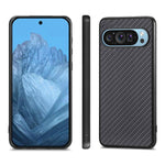 Cover posteriore in pelle con texture in fibra di carbonio, For Google Pixel 10 Pro XL, For Google Pixel 10 / 10 Pro, For Google Pixel 9a, For Google Pixel 9 Pro XL