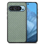 Cover posteriore in pelle con texture in fibra di carbonio, For Google Pixel 10 Pro XL, For Google Pixel 10 / 10 Pro, For Google Pixel 9a, For Google Pixel 9 Pro XL