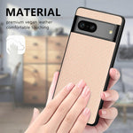 Cover posteriore in pelle con texture in fibra di carbonio, For Google Pixel 9 / 9 Pro, For Google Pixel 7a, For Google Pixel 6a, For Google Pixel 6 Pro