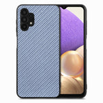 Cover posteriore in pelle con texture in fibra di carbonio, For Samsung Galaxy A32 5G