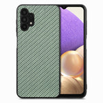 Cover posteriore in pelle con texture in fibra di carbonio, For Samsung Galaxy A32 5G