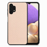 Cover posteriore in pelle con texture in fibra di carbonio, For Samsung Galaxy A32 5G