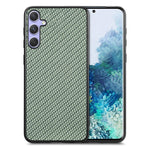 Cover posteriore in pelle con texture in fibra di carbonio, For Samsung Galaxy A36, For Samsung Galaxy S25 5G, For Samsung Galaxy S25+ 5G, For Samsung Galaxy S25 Ultra 5G