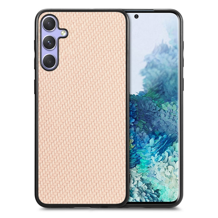 Cover posteriore in pelle con texture in fibra di carbonio, For Samsung Galaxy A36, For Samsung Galaxy S25 5G, For Samsung Galaxy S25+ 5G, For Samsung Galaxy S25 Ultra 5G