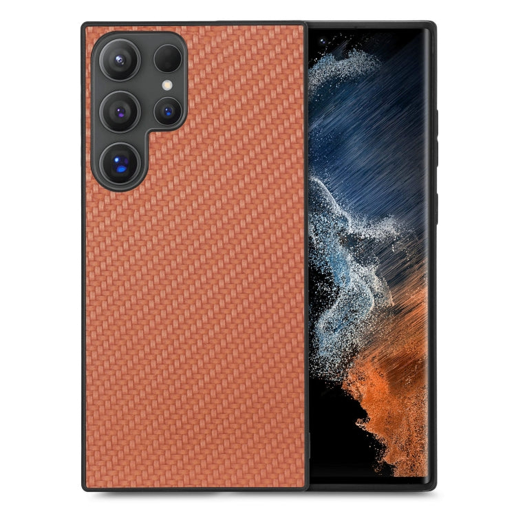 Cover posteriore in pelle con texture in fibra di carbonio, For Samsung Galaxy A36, For Samsung Galaxy S25 5G, For Samsung Galaxy S25+ 5G, For Samsung Galaxy S25 Ultra 5G