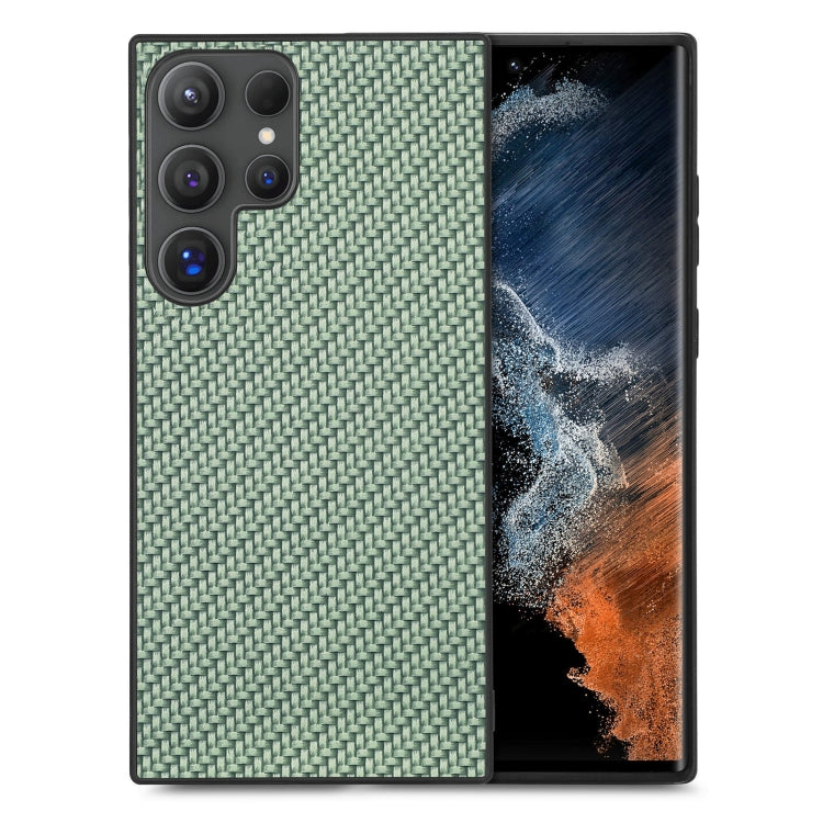 Cover posteriore in pelle con texture in fibra di carbonio, For Samsung Galaxy A36, For Samsung Galaxy S25 5G, For Samsung Galaxy S25+ 5G, For Samsung Galaxy S25 Ultra 5G