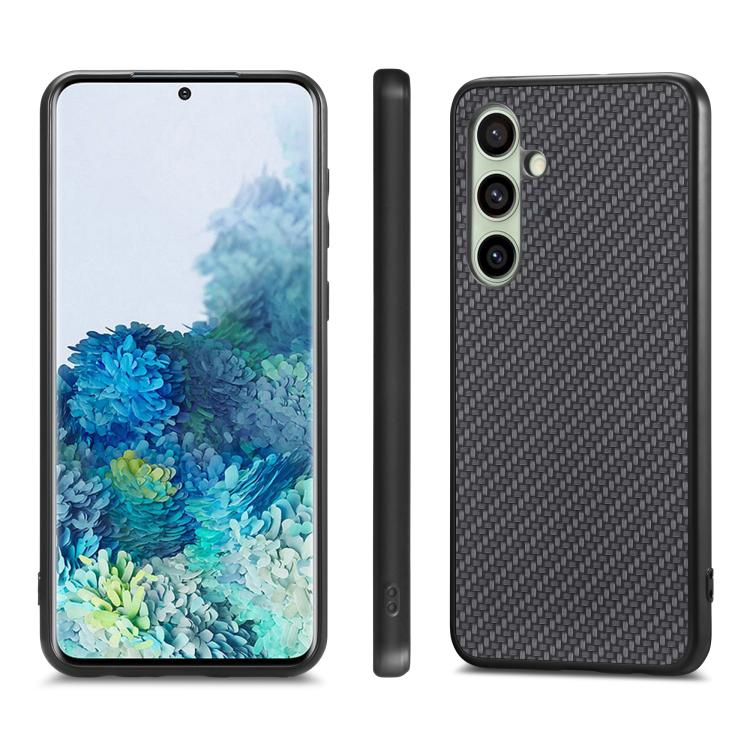 Cover posteriore in pelle con texture in fibra di carbonio, For Samsung Galaxy A36, For Samsung Galaxy S25 5G, For Samsung Galaxy S25+ 5G, For Samsung Galaxy S25 Ultra 5G