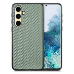 Cover posteriore in pelle con texture in fibra di carbonio, For Samsung Galaxy A36, For Samsung Galaxy S25 5G, For Samsung Galaxy S25+ 5G, For Samsung Galaxy S25 Ultra 5G