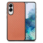 Cover posteriore in pelle con texture in fibra di carbonio, For Samsung Galaxy A57 5G, For Samsung Galaxy A37 5G, For Samsung Galaxy S25 Edge 5G, For Samsung Galaxy A56 5G