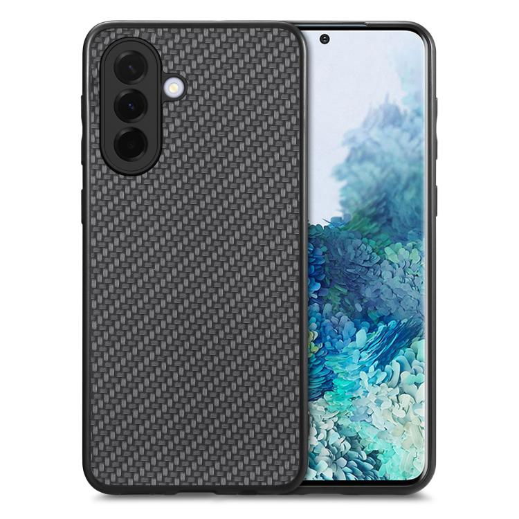 Cover posteriore in pelle con texture in fibra di carbonio, For Samsung Galaxy A57 5G, For Samsung Galaxy A37 5G, For Samsung Galaxy S25 Edge 5G, For Samsung Galaxy A56 5G