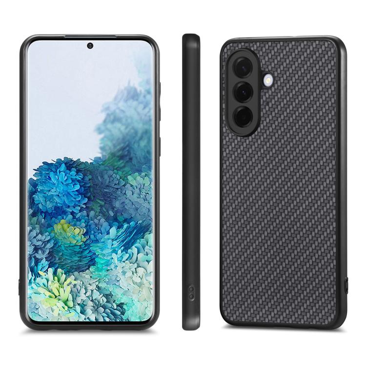 Cover posteriore in pelle con texture in fibra di carbonio, For Samsung Galaxy A57 5G, For Samsung Galaxy A37 5G, For Samsung Galaxy S25 Edge 5G, For Samsung Galaxy A56 5G