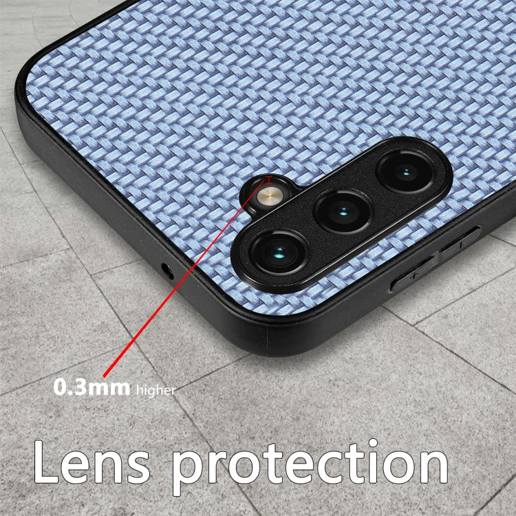 Cover posteriore in pelle con texture in fibra di carbonio, For Samsung Galaxy A57 5G, For Samsung Galaxy A37 5G, For Samsung Galaxy S25 Edge 5G, For Samsung Galaxy A56 5G