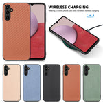 Cover posteriore in pelle con texture in fibra di carbonio, For Samsung Galaxy A57 5G, For Samsung Galaxy A37 5G, For Samsung Galaxy S25 Edge 5G, For Samsung Galaxy A56 5G