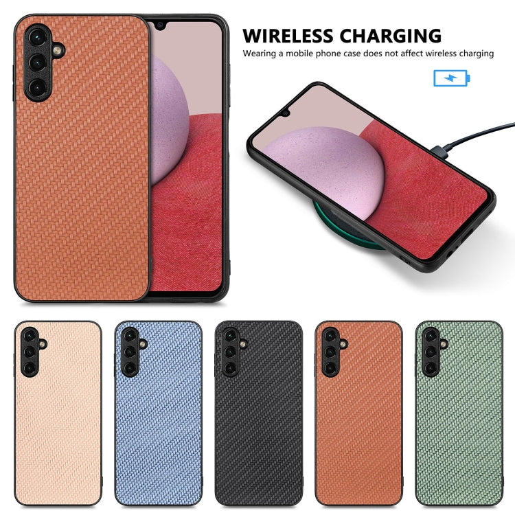 Cover posteriore in pelle con texture in fibra di carbonio, For Samsung Galaxy A57 5G, For Samsung Galaxy A37 5G, For Samsung Galaxy S25 Edge 5G, For Samsung Galaxy A56 5G