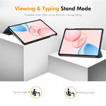 ENKAY Tri-fold Custodia per tablet in pelle Custer Texture, For Honor Pad 10 12.1, For Honor Pad X8 Pro / X9 11.5, For Honor Pad V8