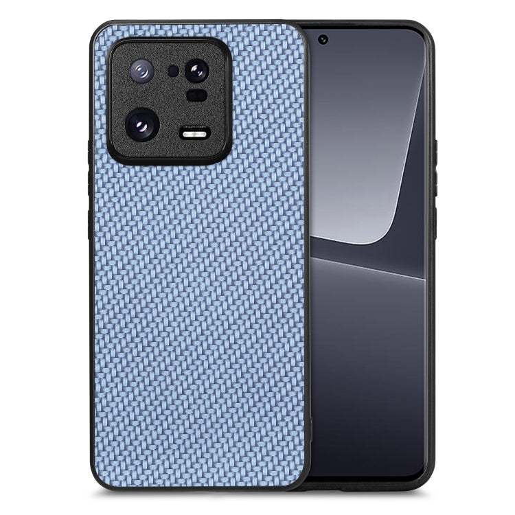 Cover posteriore in pelle con texture in fibra di carbonio, For  Redmi Note 14 Pro+ 5G, For Redmi Note 14 Pro 5G, For Xiaomi 13 Pro, For Redmi Note 11T Pro 5G