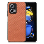 Cover posteriore in pelle con texture in fibra di carbonio, For  Redmi Note 14 Pro+ 5G, For Redmi Note 14 Pro 5G, For Xiaomi 13 Pro, For Redmi Note 11T Pro 5G