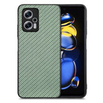 Cover posteriore in pelle con texture in fibra di carbonio, For  Redmi Note 14 Pro+ 5G, For Redmi Note 14 Pro 5G, For Xiaomi 13 Pro, For Redmi Note 11T Pro 5G