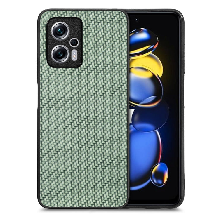 Cover posteriore in pelle con texture in fibra di carbonio, For  Redmi Note 14 Pro+ 5G, For Redmi Note 14 Pro 5G, For Xiaomi 13 Pro, For Redmi Note 11T Pro 5G