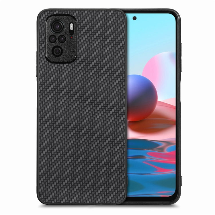 Cover posteriore in pelle con texture in fibra di carbonio, For Redmi Note 10, For Xiaomi CC9 Pro, For Redmi K80 Pro / Poco F7 Ultra, For Redmi K80 / Poco F7 Pro