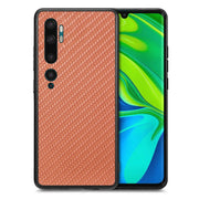 Cover posteriore in pelle con texture in fibra di carbonio, For Redmi Note 10, For Xiaomi CC9 Pro, For Redmi K80 Pro / Poco F7 Ultra, For Redmi K80 / Poco F7 Pro