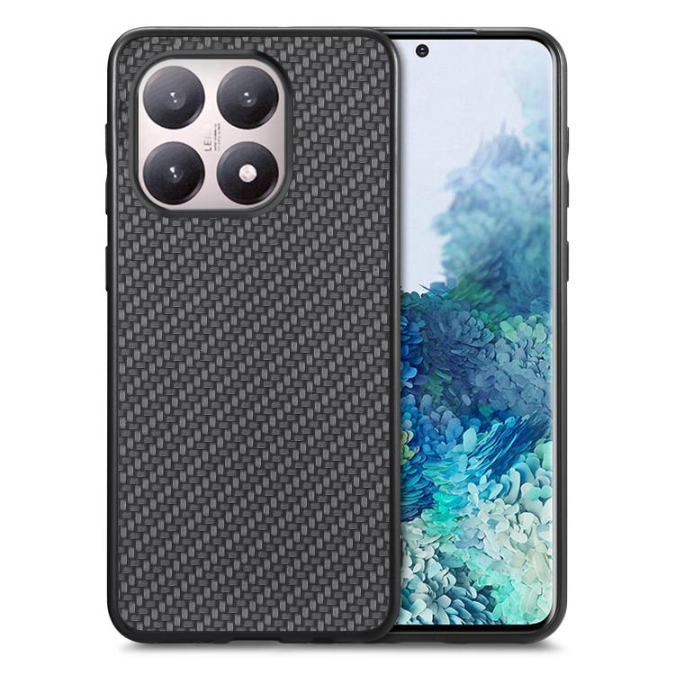 Cover posteriore in pelle con texture in fibra di carbonio, For Xiaomi 15T, For Redmi 15C 5G / 4G Glodal 171mm, For Xiaomi 15 Ultra, For Redmi Turbo 4
