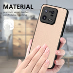 Cover posteriore in pelle con texture in fibra di carbonio, For  Redmi Note 14 Pro+ 5G, For Redmi Note 14 Pro 5G, For Xiaomi 13 Pro, For Redmi Note 11T Pro 5G