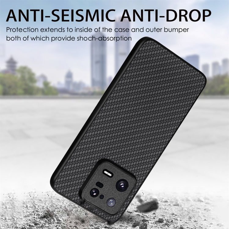 Cover posteriore in pelle con texture in fibra di carbonio, For  Redmi Note 14 Pro+ 5G, For Redmi Note 14 Pro 5G, For Xiaomi 13 Pro, For Redmi Note 11T Pro 5G