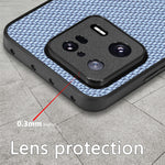 Cover posteriore in pelle con texture in fibra di carbonio, For  Redmi Note 14 Pro+ 5G, For Redmi Note 14 Pro 5G, For Xiaomi 13 Pro, For Redmi Note 11T Pro 5G