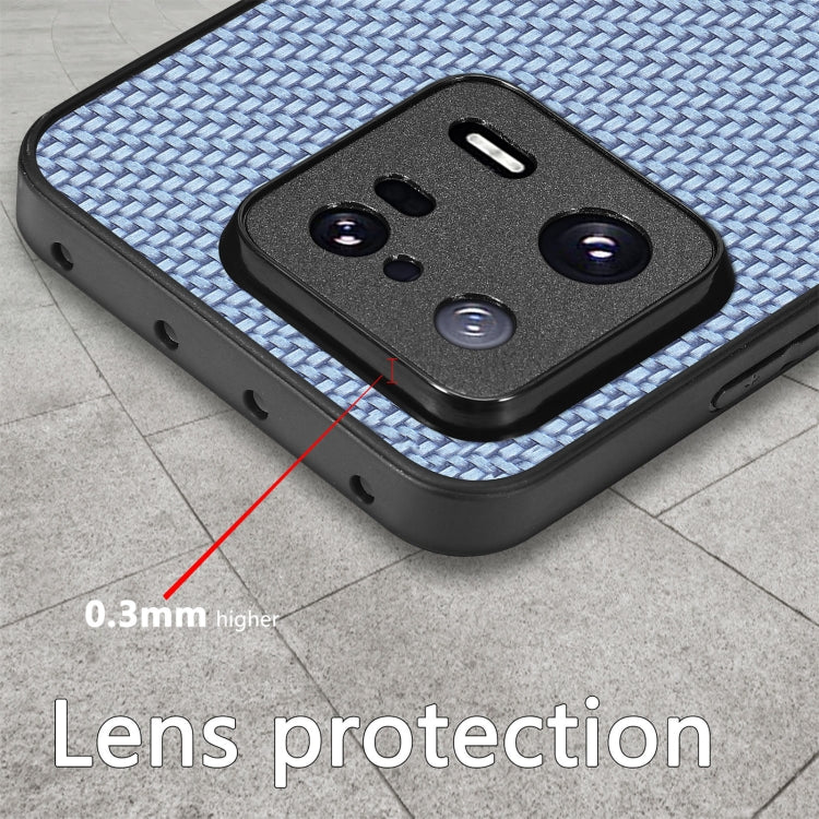 Cover posteriore in pelle con texture in fibra di carbonio, For  Redmi Note 14 Pro+ 5G, For Redmi Note 14 Pro 5G, For Xiaomi 13 Pro, For Redmi Note 11T Pro 5G