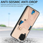 Portafoglio in fibra di carbonio Flip Card Custodia per telefono con supporto a forma di K, For Samsung Galaxy A57 5G, For Samsung Galaxy A37 5G, For Samsung Galaxy S25 Edge 5G, For Samsung Galaxy A56 5G