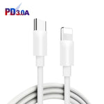 Caricabatterie USB-C 35W con cavo 8 pin per smartphone
