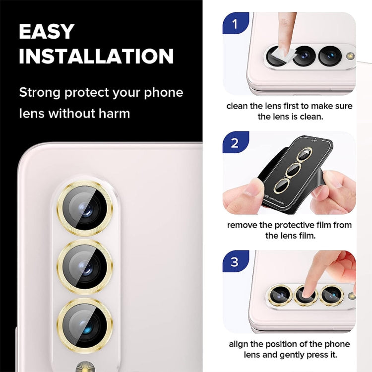 ENKAY Hat-Prince 9H Lente posteriore Pellicola in vetro temperato in lega di alluminio, For Samsung Galaxy Z Fold5 / A25 5G, For Samsung Galaxy Z Flip5