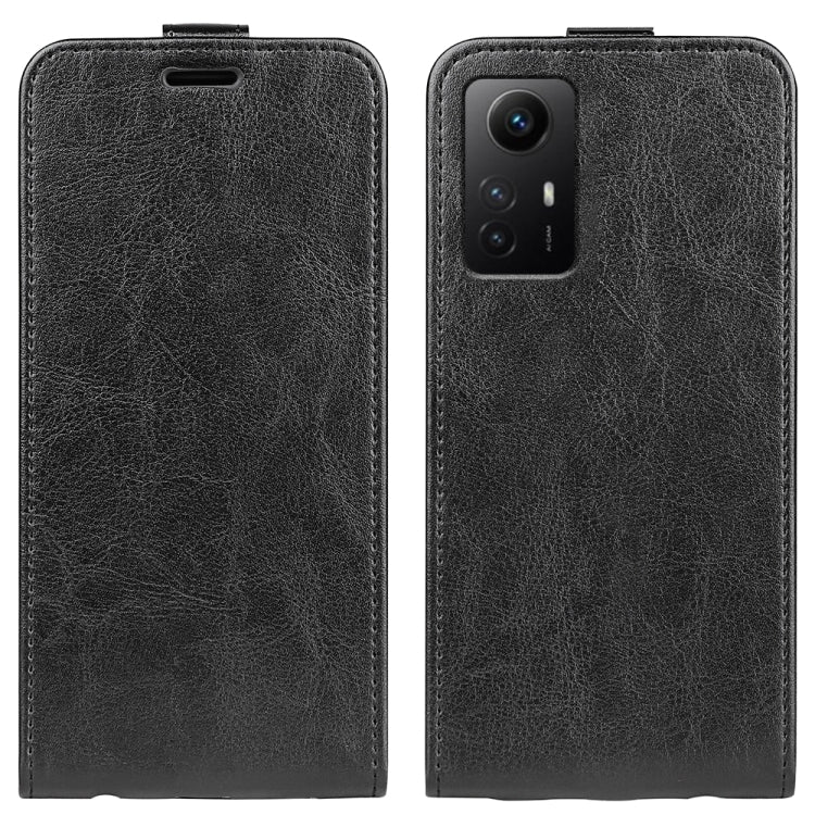 Custodia per telefono in pelle con vibrazione verticale singola R64 Texture, For Redmi Note 12S