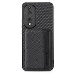 Custodia per telefono con borsa per carte magnetiche in fibra di carbonio, For Honor 80 Pro