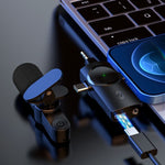 Microfono wireless Lavalier 3 in 1 con riduzione rumore