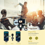 Microfono wireless Lavalier 3 in 1 con riduzione rumore