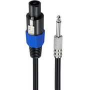 Cavo adattatore audio maschio 6,35 mm con chiusura a scatto