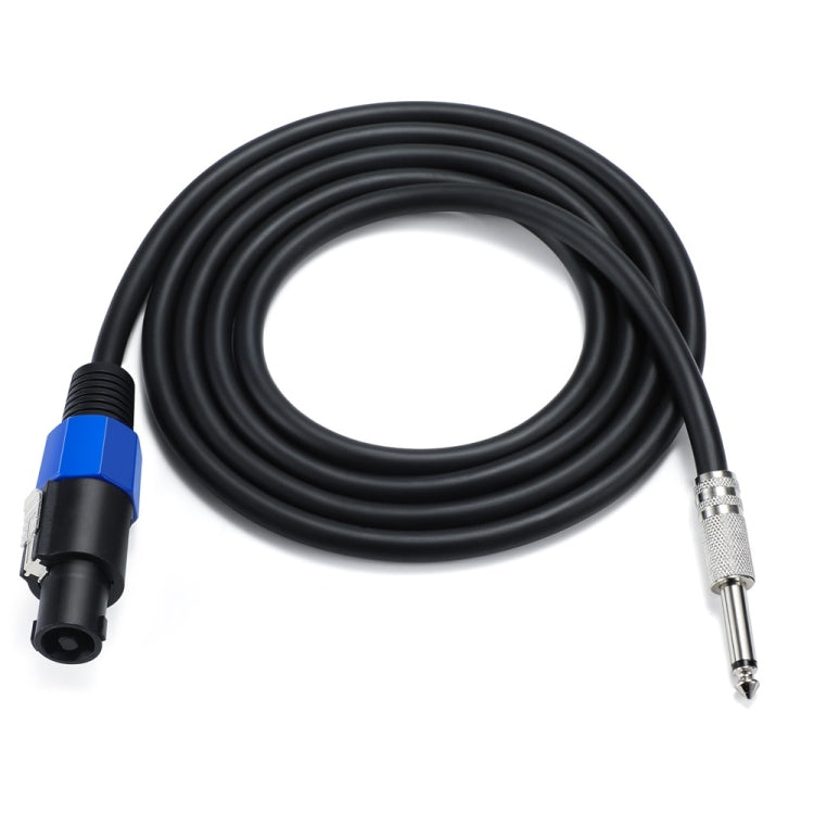 JUNSUNMAY Cavo adattatore per altoparlante audio da maschio a maschio da 6,35 mm con chiusura a scatto, 6FT, 10FT, 25FT, 50FT