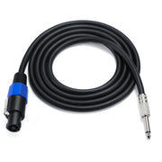 Cavo adattatore audio maschio 6,35 mm con chiusura a scatto