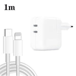 Caricabatterie USB-C 35W con cavo 8 pin 1m e 2m