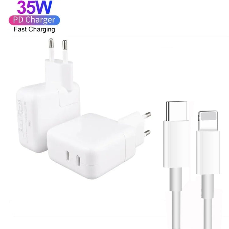 Caricabatterie USB-C 35W con cavo 8 pin 1m e 2m