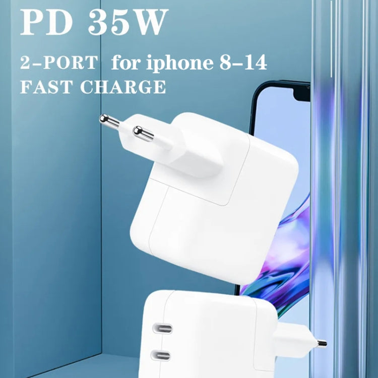 Caricabatterie USB-C 35W con cavo 8 pin 1m e 2m