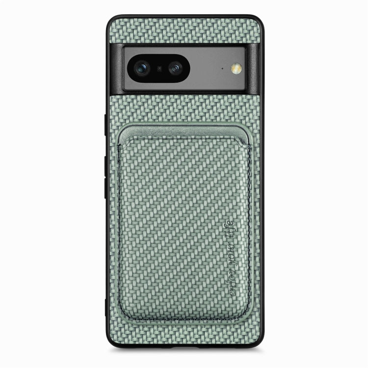 Custodia per telefono Magsafe in pelle in fibra di carbonio, For Google Pixel 9a, For Google Pixel 7 Pro, For Google Pixel 7, For Google Pixel 6
