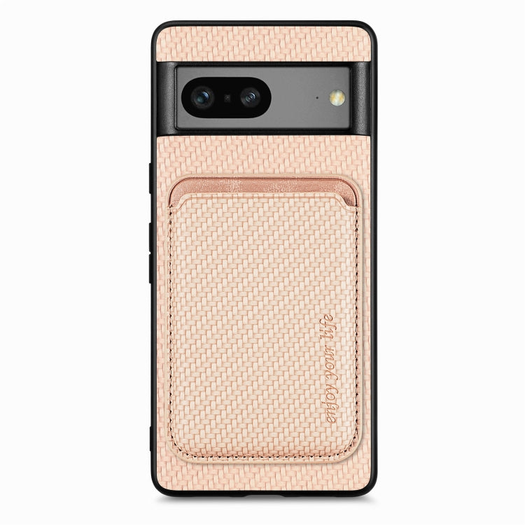 Custodia per telefono Magsafe in pelle in fibra di carbonio, For Google Pixel 9a, For Google Pixel 7 Pro, For Google Pixel 7, For Google Pixel 6