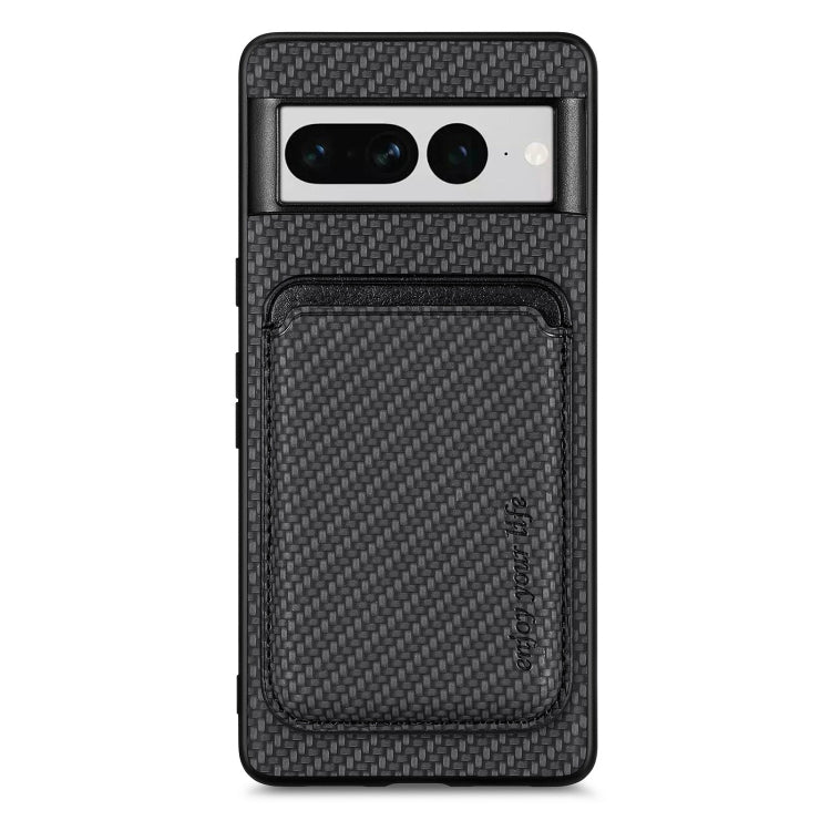 Custodia per telefono Magsafe in pelle in fibra di carbonio, For Google Pixel 9a, For Google Pixel 7 Pro, For Google Pixel 7, For Google Pixel 6