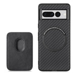 Custodia per telefono Magsafe in pelle in fibra di carbonio, For Google Pixel 7 Pro, For Google Pixel 7, For Google Pixel 6