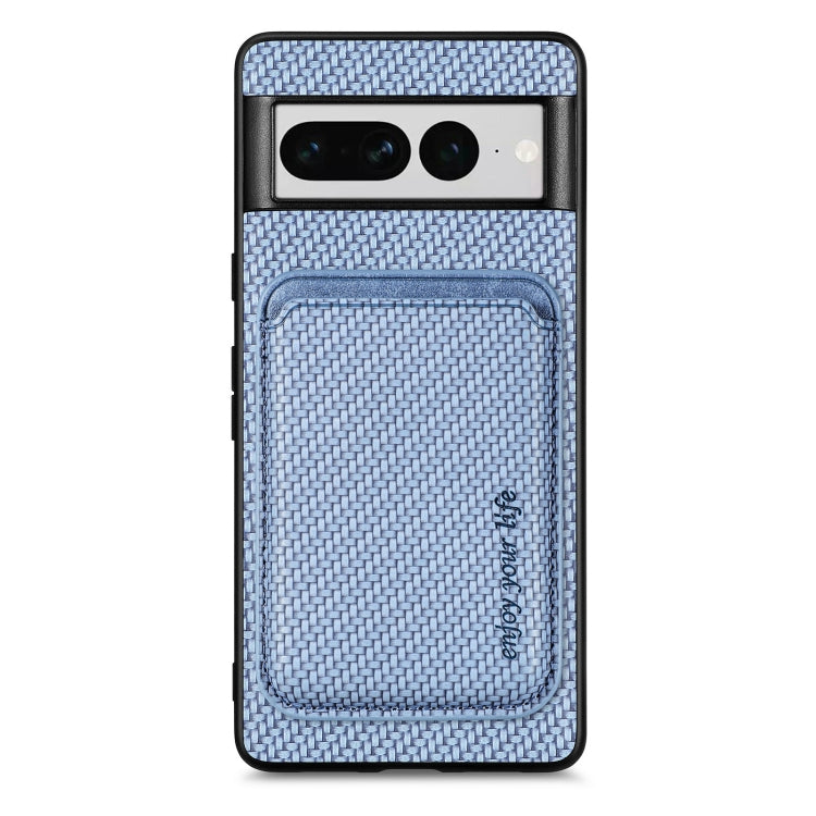 Custodia per telefono Magsafe in pelle in fibra di carbonio, For Google Pixel 9a, For Google Pixel 7 Pro, For Google Pixel 7, For Google Pixel 6