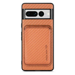 Custodia per telefono Magsafe in pelle in fibra di carbonio, For Google Pixel 9a, For Google Pixel 7 Pro, For Google Pixel 7, For Google Pixel 6